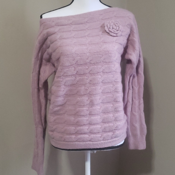 Womens Off the Shoulder Sweater - Picture 3 of 5